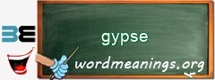 WordMeaning blackboard for gypse